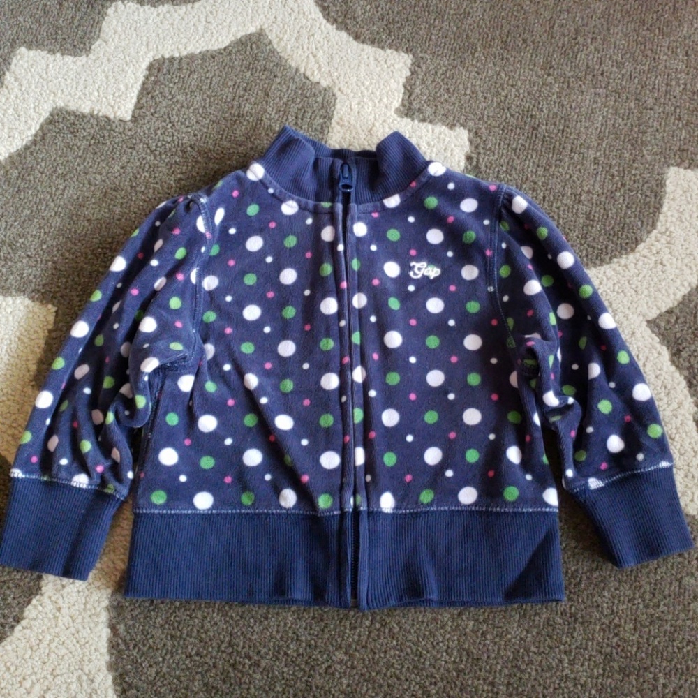 5/$20 Gap girls 2T velour sweatshirt/jacket